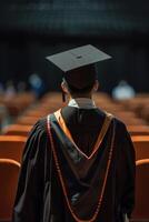 graduate back view photo