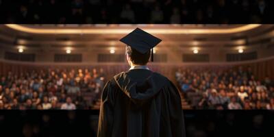 graduate back view photo