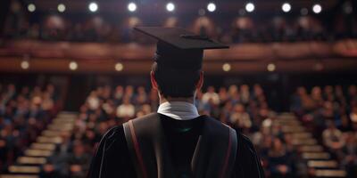 graduate back view photo