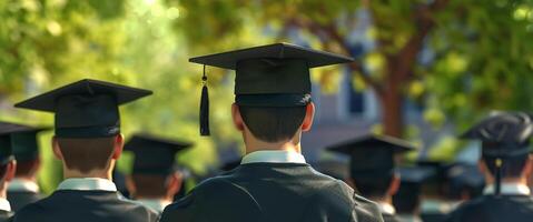 graduate back view photo