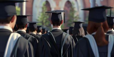 graduate back view photo