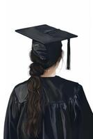 graduate back view photo