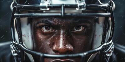 American football players on the field photo