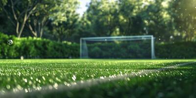 lawn on a football field photo