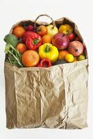 vegetable and fruit on a white background photo