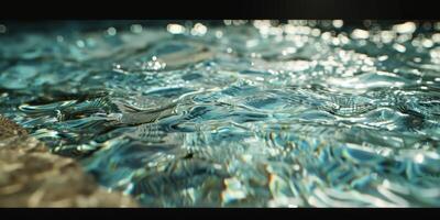 agua en el piscina de cerca foto