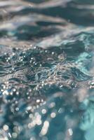 water in the pool close-up photo