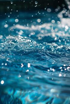 agua en el piscina de cerca foto