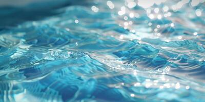 water in the pool close-up photo