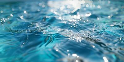 water in the pool close-up photo