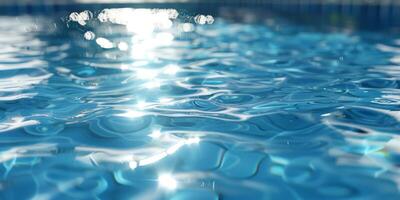 water in the pool close-up photo