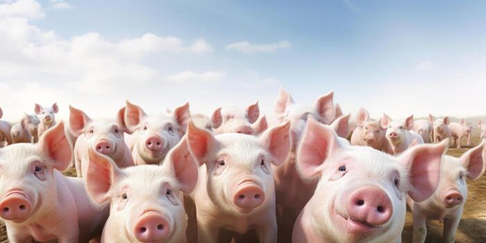 piglets in a pigsty photo