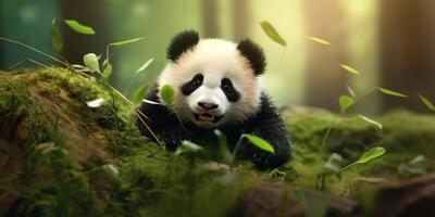 panda en el salvaje foto