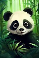 Panda in the wild photo