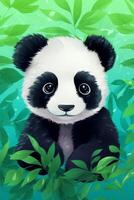 Panda in the wild photo
