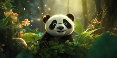 panda en el salvaje foto