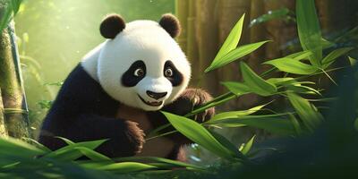 Panda in the wild photo