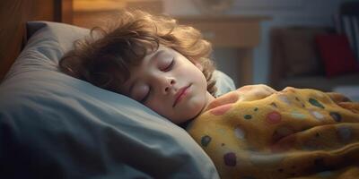 calmly sleeping child photo