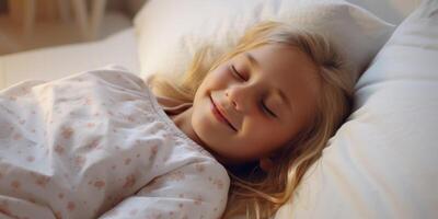 calmly sleeping child photo