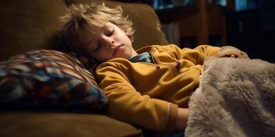 calmly sleeping child photo