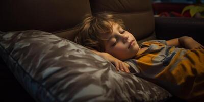 calmly sleeping child photo