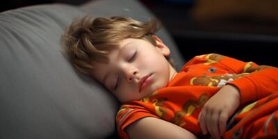 calmly sleeping child photo