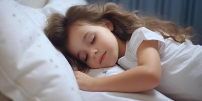 calmly sleeping child photo