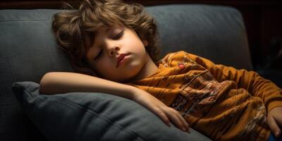 calmly sleeping child photo