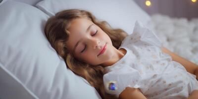 calmly sleeping child photo