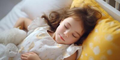 calmly sleeping child photo