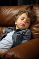 calmly sleeping child photo