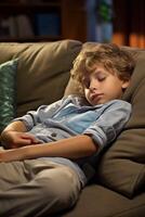 calmly sleeping child photo