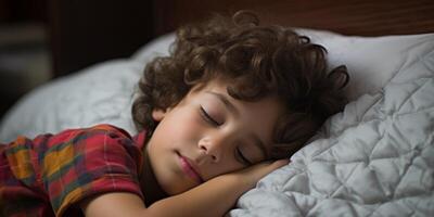 calmly sleeping child photo