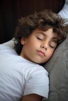 calmly sleeping child photo