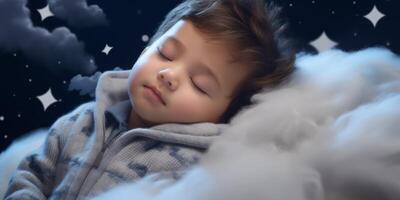 calmly sleeping child photo