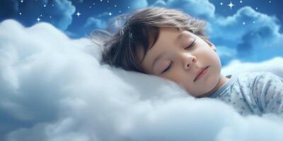 calmly sleeping child photo