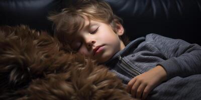 calmly sleeping child photo