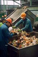 waste sorting and recycling photo
