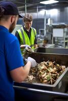 waste sorting and recycling photo