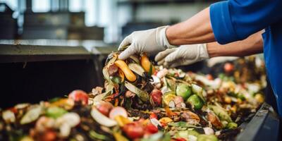 waste sorting and recycling photo