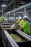 waste sorting and recycling photo