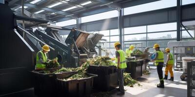 waste sorting and recycling photo