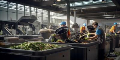 waste sorting and recycling photo
