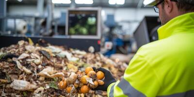 waste sorting and recycling photo