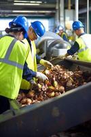waste sorting and recycling photo