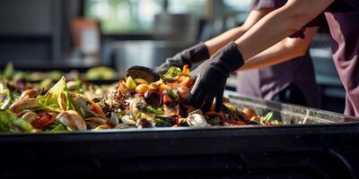 waste sorting and recycling photo
