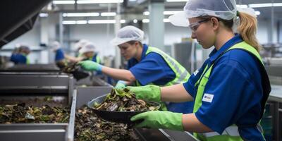 waste sorting and recycling photo