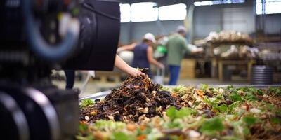 waste sorting and recycling photo