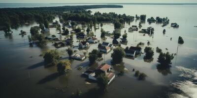 flood in the city photo