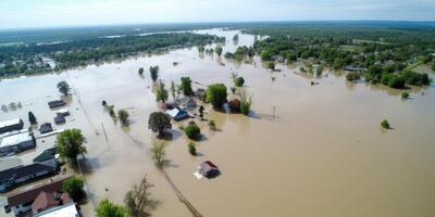 flood in the city photo